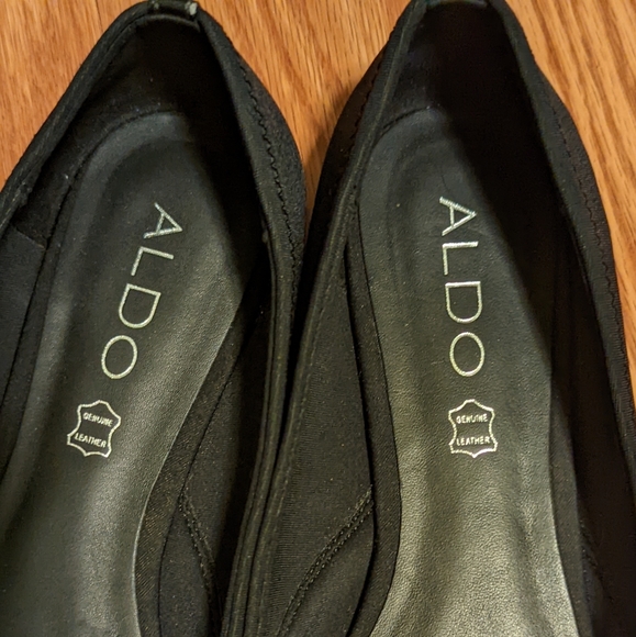 ALDO black Maida pointed flats - Picture 2 of 6